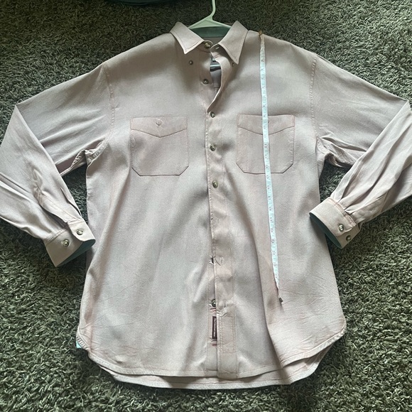 The Territory Ahead Mens Casual Button Down Shirt Size XL Red Long Sleeve - Picture 6 of 7